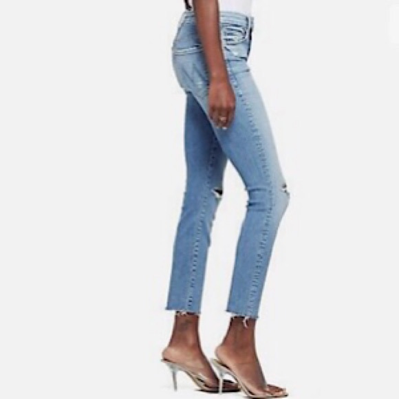 “Like New” MOTHER High-Waisted Looker Ankle Fray Jean - Picture 2 of 10